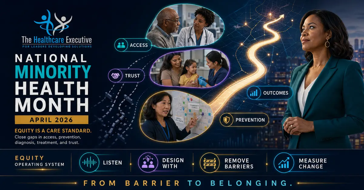 National Minority Health Month 2026 From Barrier to Belonging healthcare equity hero