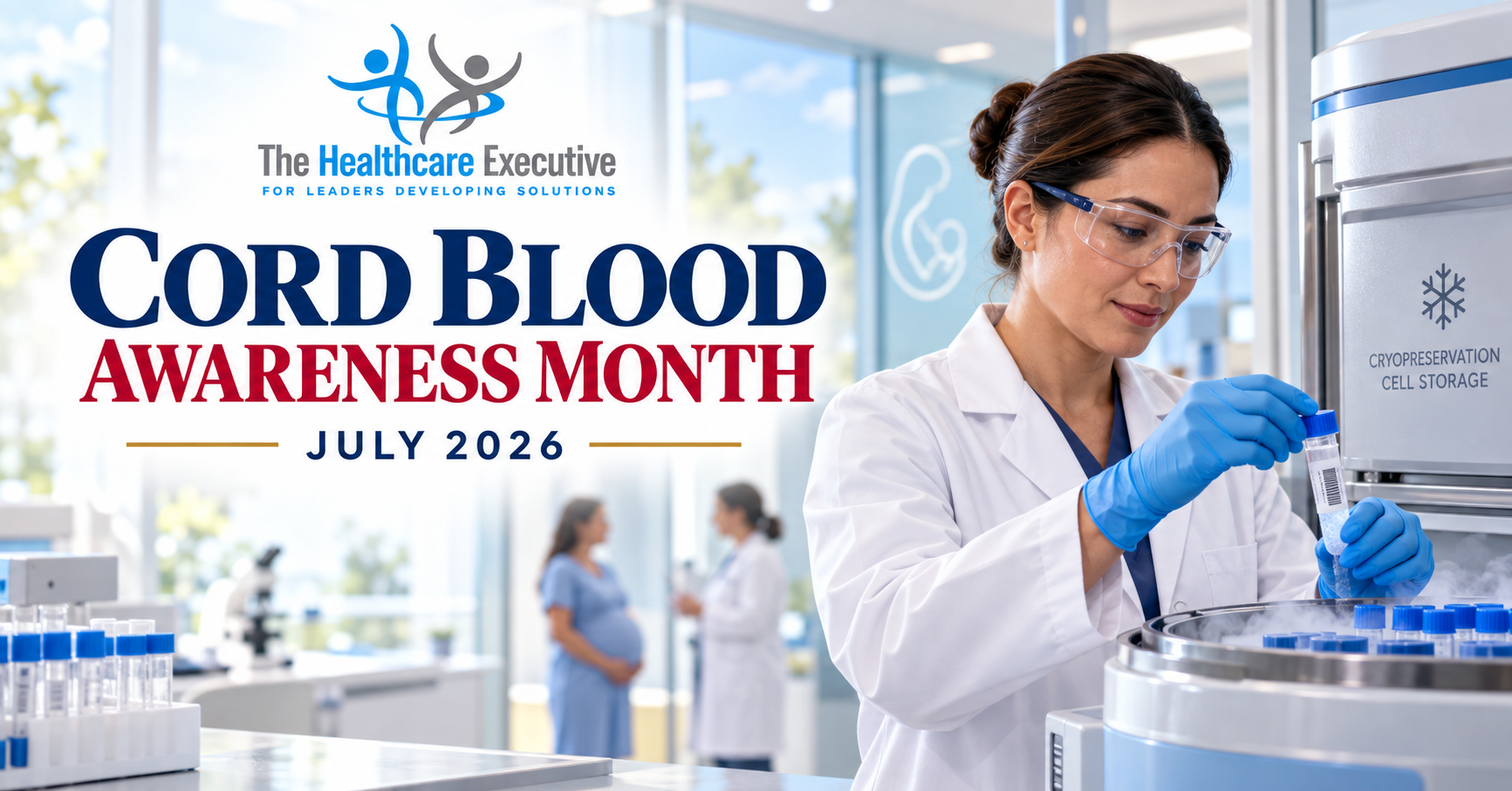 Cord Blood Awareness Month 2026 healthcare observance hero.