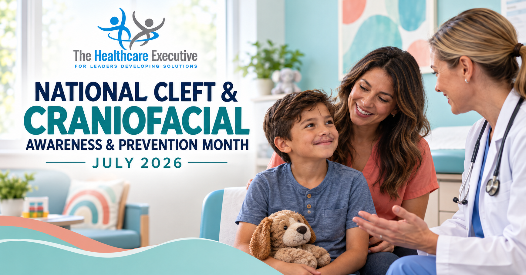 National Cleft & Craniofacial Awareness & Prevention Month 2026 healthcare observance hero.
