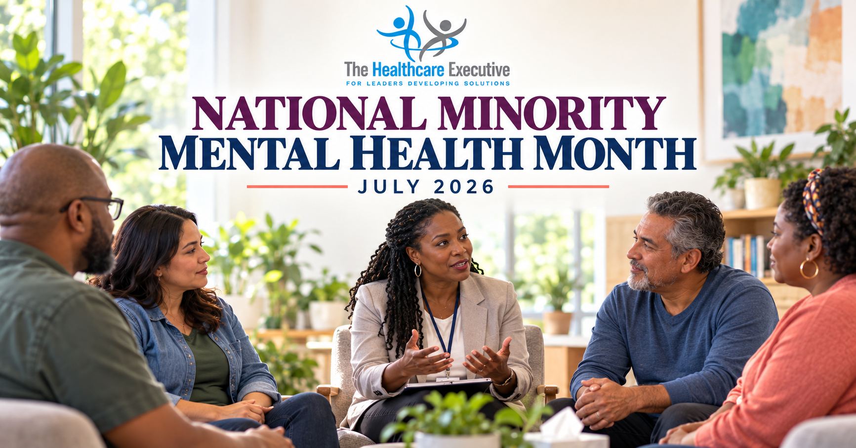 National Minority Mental Health Month 2026 healthcare observance hero.
