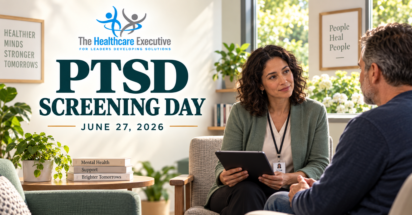 PTSD Screening Day 2026 executive observance hero.