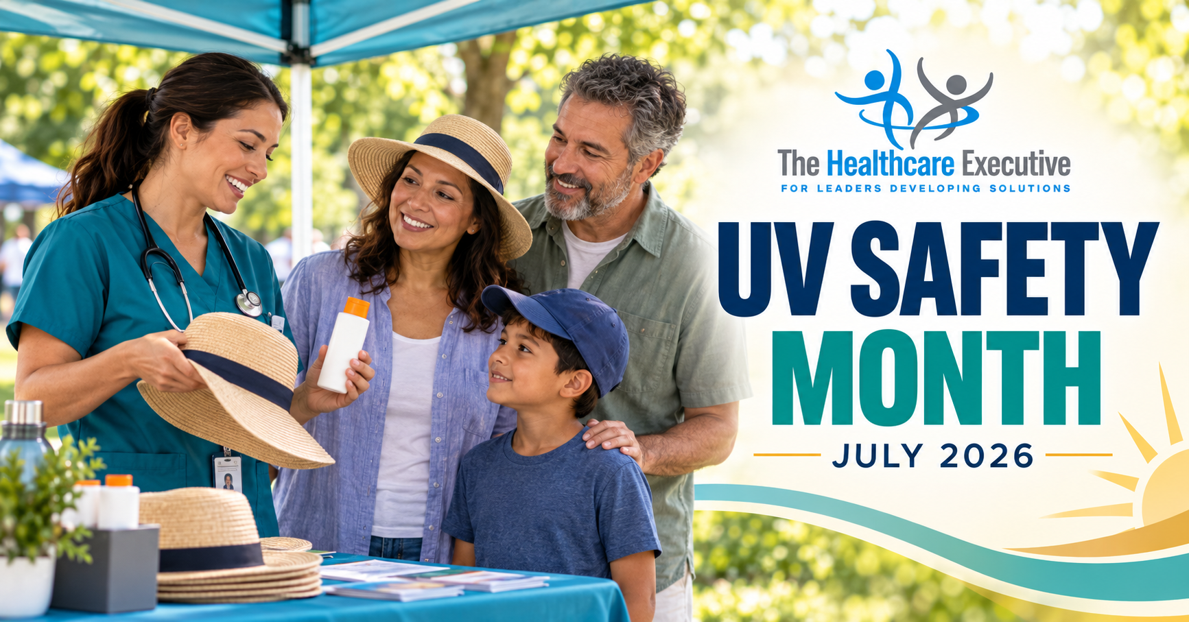UV Safety Month 2026 healthcare observance hero.