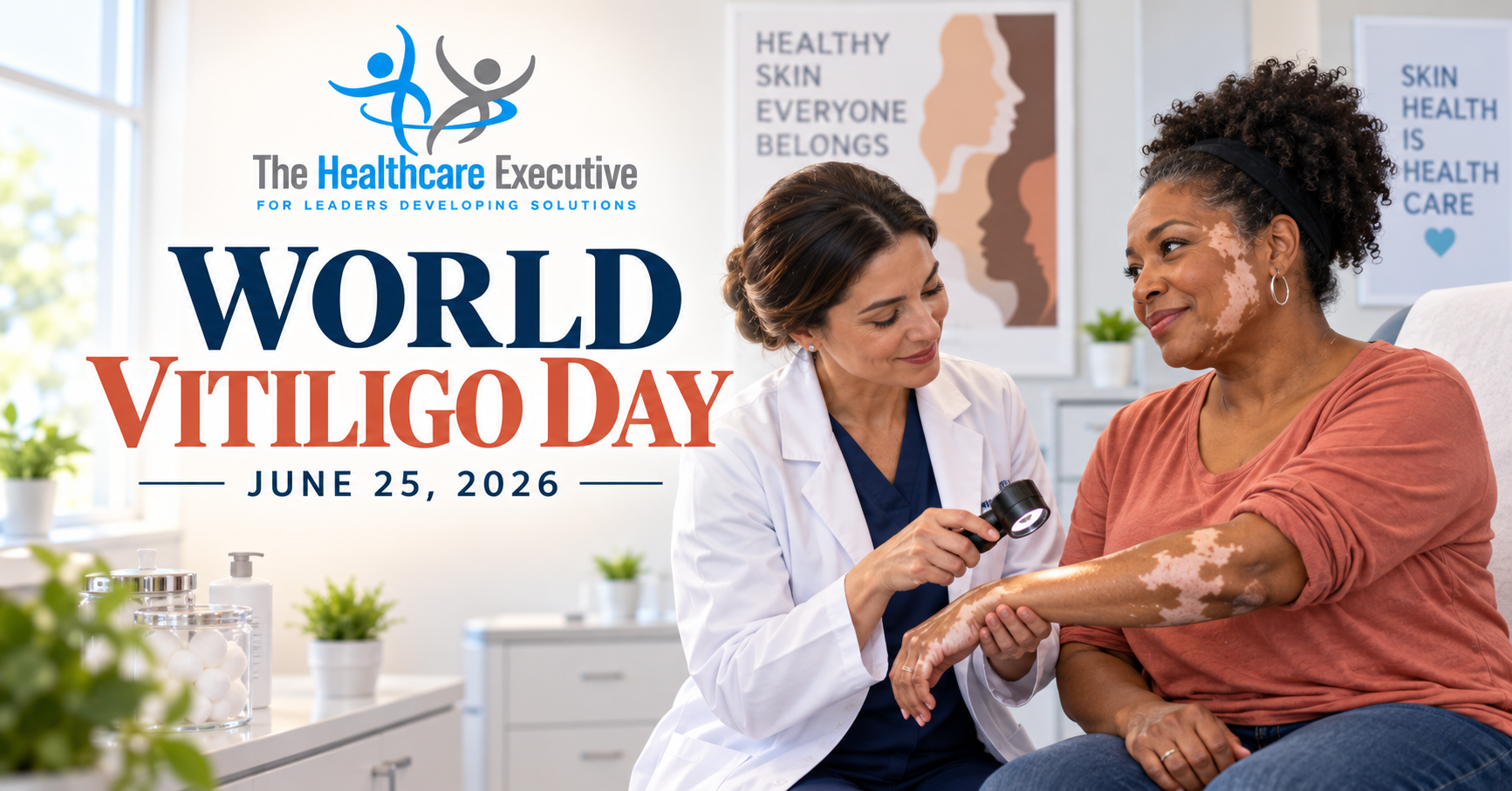 World Vitiligo Day 2026 healthcare observance hero.
